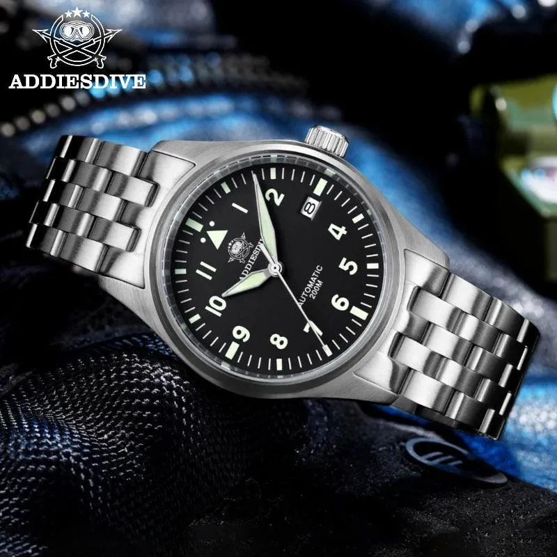ADDIESDIVE Men's Elegant Automatic Mechanical Watch: Stylish Business Timepiece