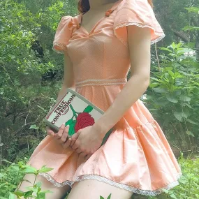 Angelic Hyacinth Petals and Rosebuds      Dress Kawaii Academia Y2K Cottagecore Coquette Fairycore Dollette Princesscore