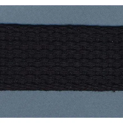 Cotton Webbing - Black - 1.5" (38mm)