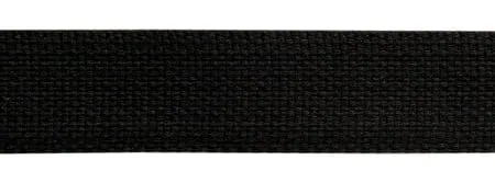 Cotton Webbing - Black - 1.5" (38mm)