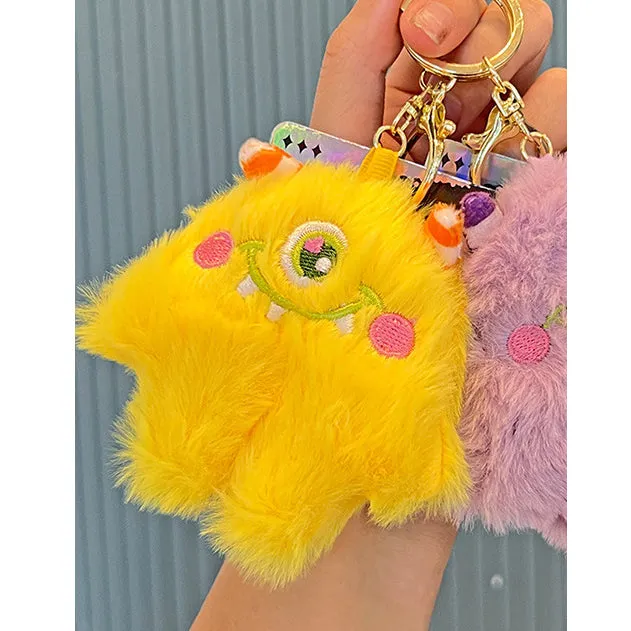 Monster Funny Plush Key Backpack Pendant