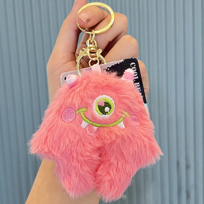 Monster Funny Plush Key Backpack Pendant