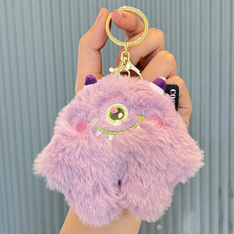 Monster Funny Plush Key Backpack Pendant