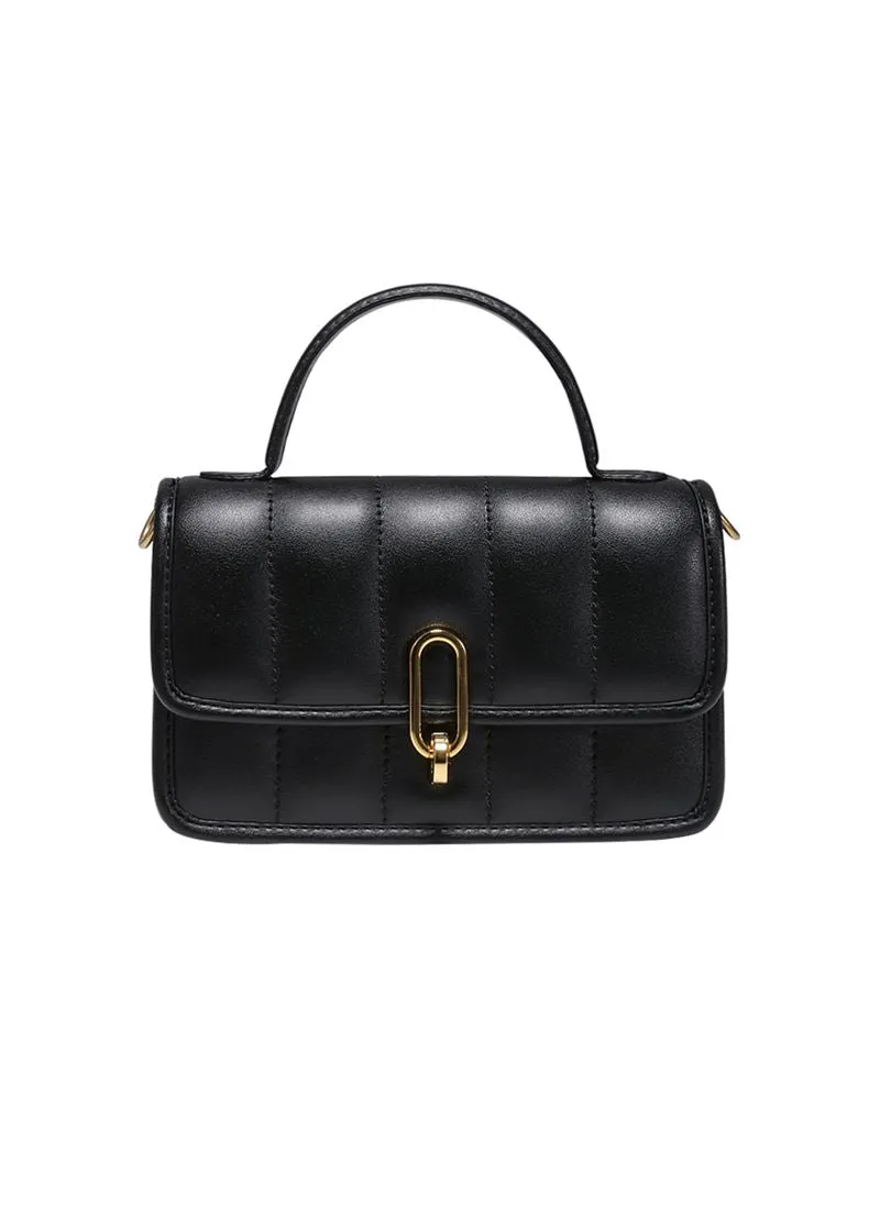 PU Leather Flap Shoulder & Crossbody Bag