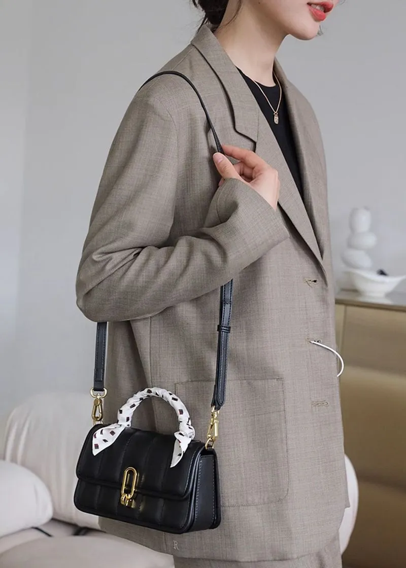 PU Leather Flap Shoulder & Crossbody Bag